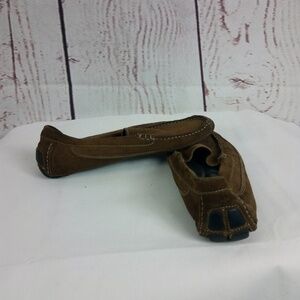 JF J.Ferrar Men's 9.5 Brown Suede Loafer Shoes